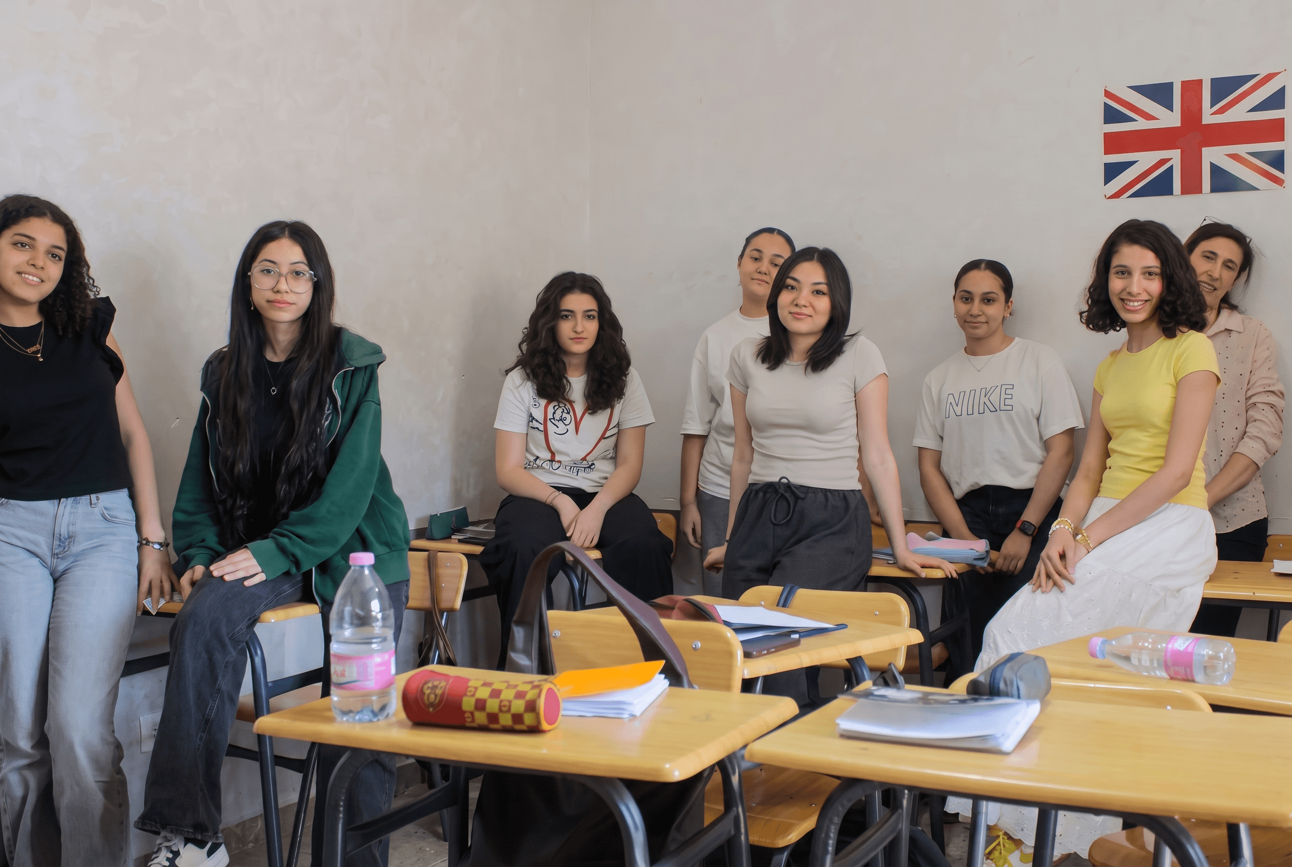 Élèves du Lycée Amirouche en classe