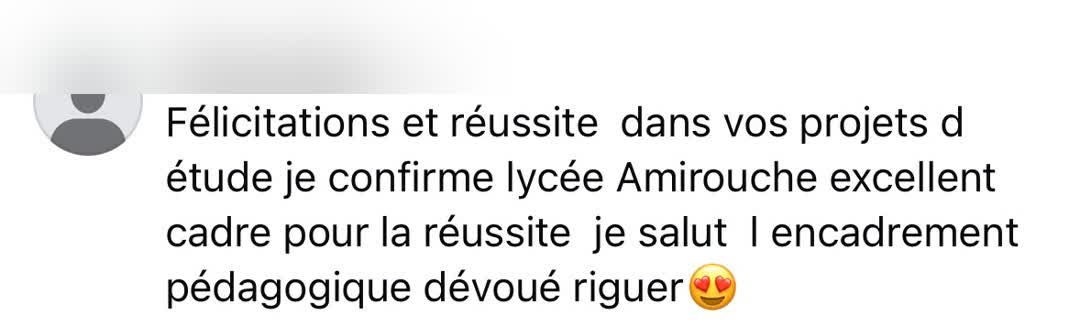 Avis d'un parent d'élève