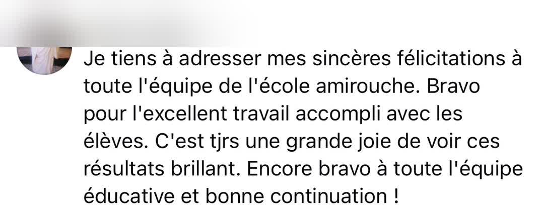 Avis d'un parent d'élève
